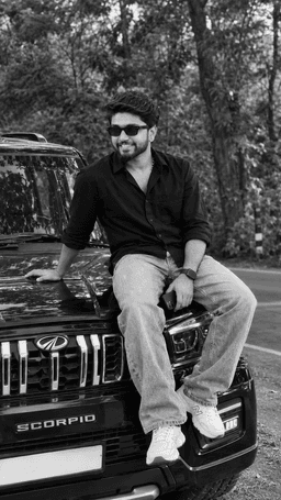 B&W Scorpio Lifestyle Portrait visual reference
