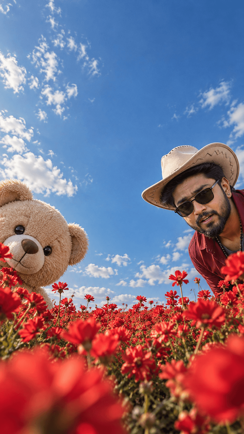 Red Flower Field visual reference