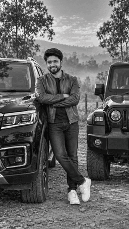 Cinematic Black SUV Portrait visual reference