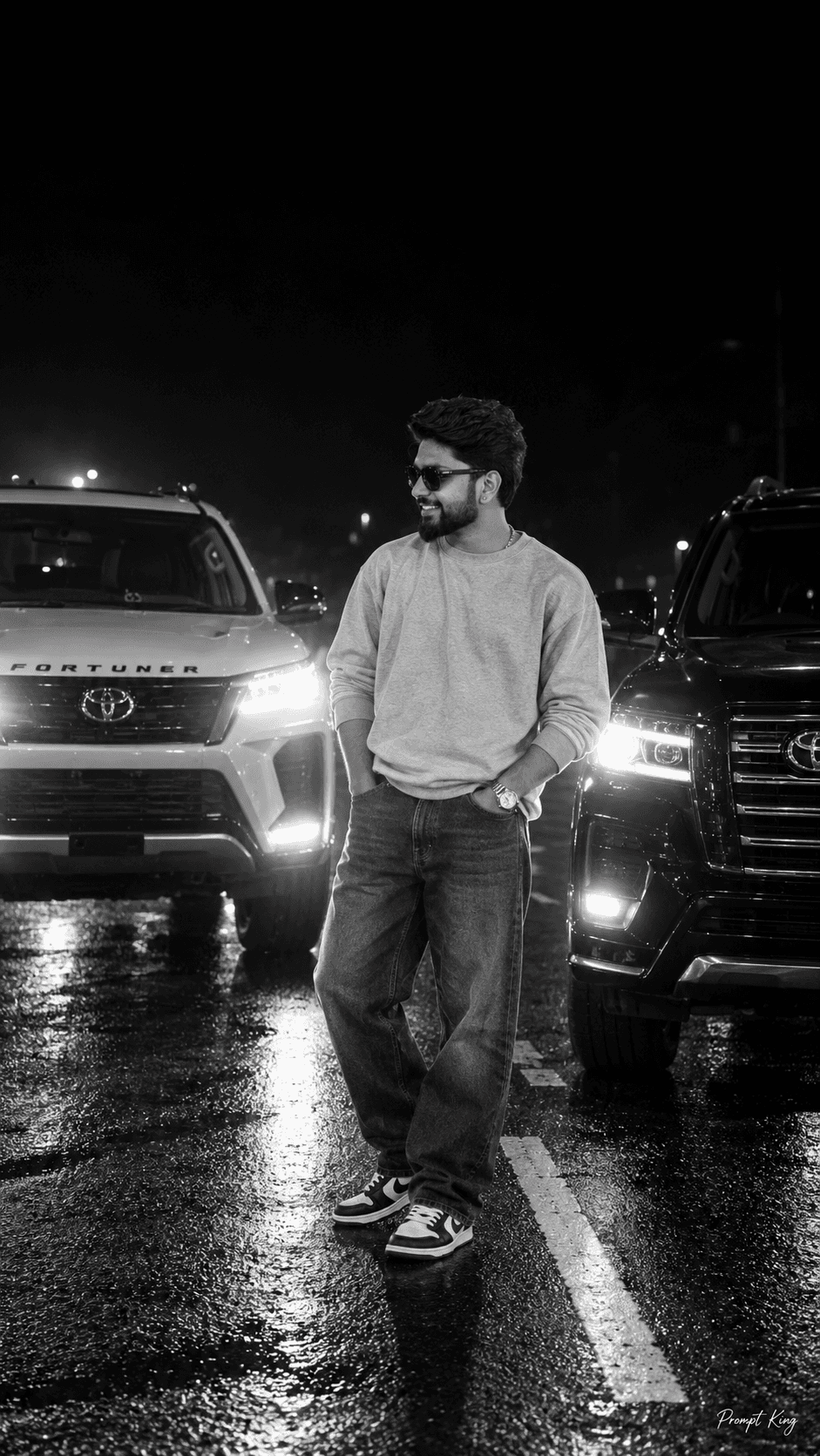 Luxury Car Night Portrait visual reference