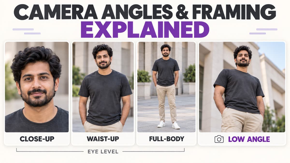 Illustrative portrait reference for AI Photo Prompt Camera Angles and Framing Explained