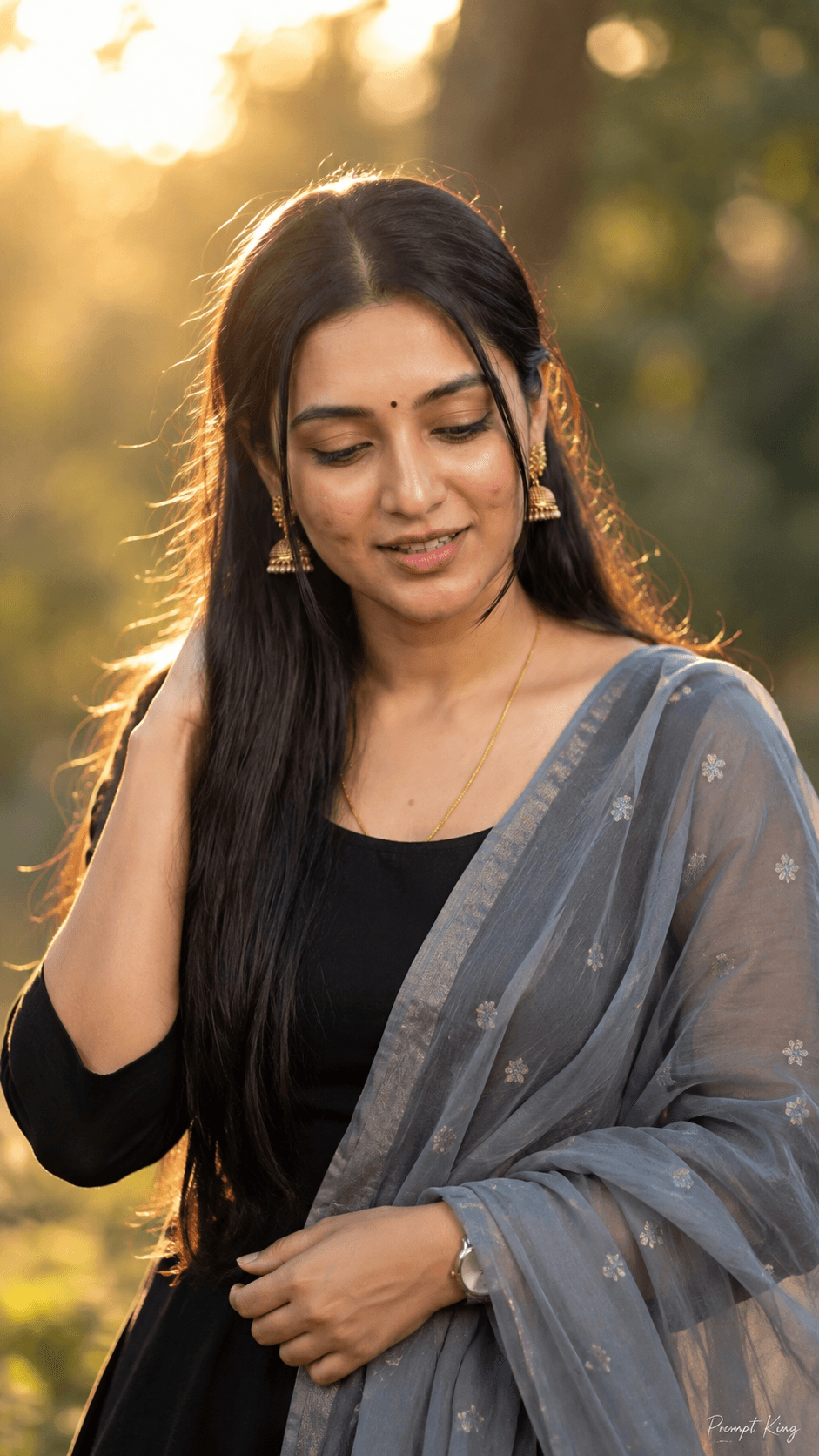 Golden Hour Portrait Prompt visual reference